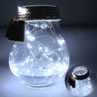 Luz Solar Para Botella De Vino Con Tapa Y Luces De Hilo LED Guirnalda De Luces Faeiras Para Fiesta De Navidad Boda Bar Decoración Lámpara De Hilo Cobre - details 5