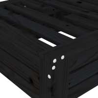 vidaXL Cubierta para base de sombrilla madera maciza de pino negro - details 5