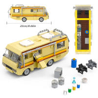 Bloques Técnicos De Carro Retro Para Adultos Modelos De Escena De Breaking Bad Laberinto De Cocina Con Personajes Walter White Y Pinkman Juguete De Construcción Para Regalo - details 0