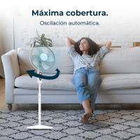 Ventilador de Pie - Cecotec EnergySilence 515 MaxFlow White – 16", 45W, Temporizador, 3 Velocidades y Oscilante - details 5