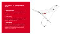 Vileda | Tendedero aluminio Extra | Estructura de acero muy estable y resistente | Prácticas ruedas en la parte inferior | Hasta 20 metros de lóngitud de tendido. - details 0