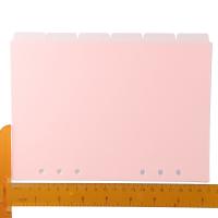 Divisores De Encuadernador A5 6 Piezas Tablas De Índice Plásticas Rosa Vertical Para Oficina Y Hogar - details 1