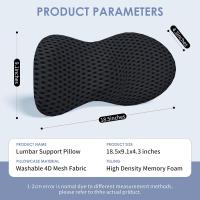Almohada lumbar de espuma viscoelástica, Alivia el dolor de espalda, transpirable - details 4