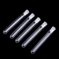 50Pcs Tubos De Prueba De Plástico Transparentes 12x100mm Con Tapa Empuñadura Para Laboratorio Escolar Suministros De Química - details 0