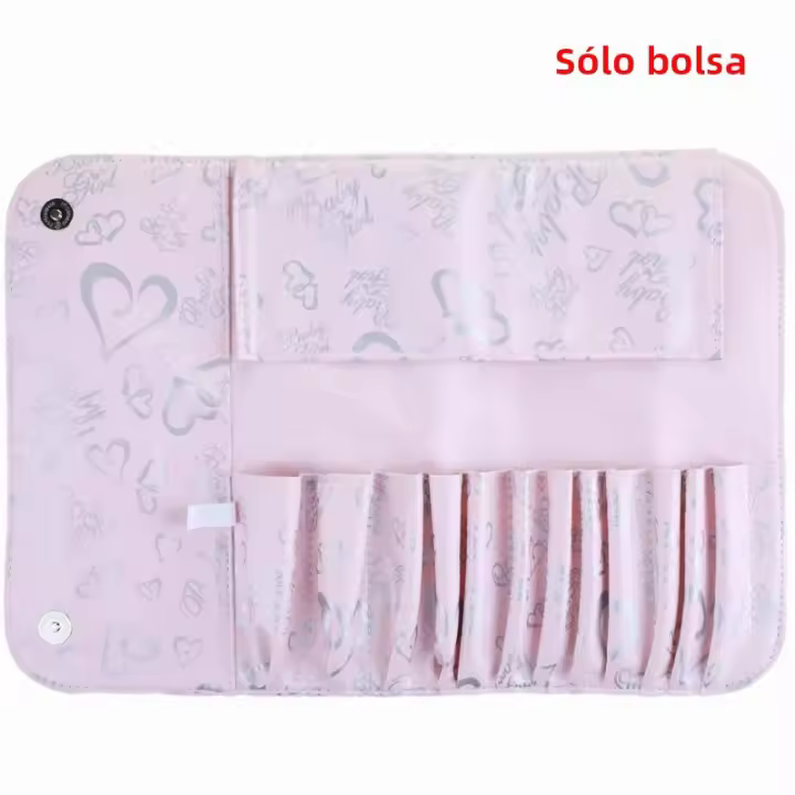 Estuche Portátil Para Brochas De Maquillaje Organizador De Cosméticos Bolsa De Pintura Herramientas De Belleza Material Oxford Tamaño 23x17.5 Cm - 1