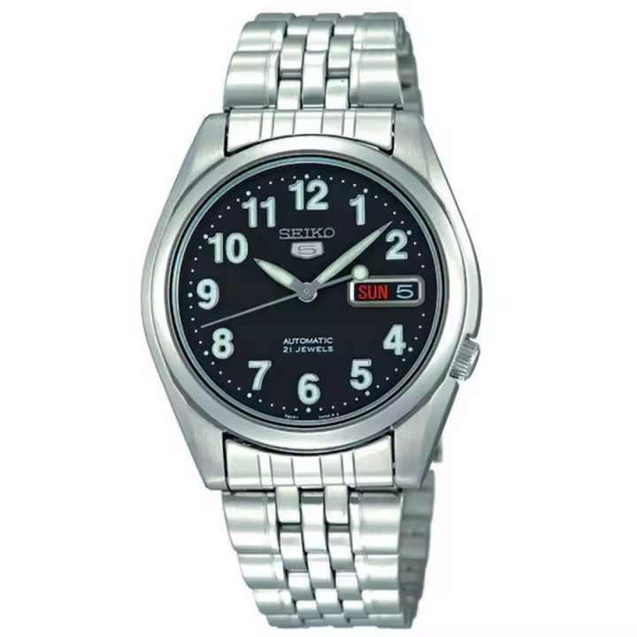SEIKO Series 5 SNK381K1 Elegante Reloj Automático de Pulsera de Acero para Hombre - 1