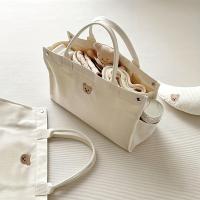 Versatile Canvas Parent Bag - Spacious Diaper & Youngsters Essentials Organizer with Multiple Carry Options, Perfect for Moms on the Go Gl - details 2