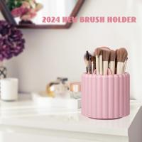 Soporte Giratorio De Maquillaje 360 Con 8 Slots Organizador De Pincel Removible Almacenamiento De Cosméticos Y Porta Bolígrafo - details 7
