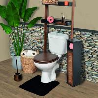 Mueble Portarrollos Baño JJA Gris Oscuro/natural 75x18x18 Cm - details 3