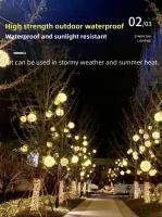 Lámpara Colgante De Rattan LED Para Navidad Y Ramadan Decoración De Fiesta Y Boda Al Aire Libre Cadena De Luces De Navidad - details 5