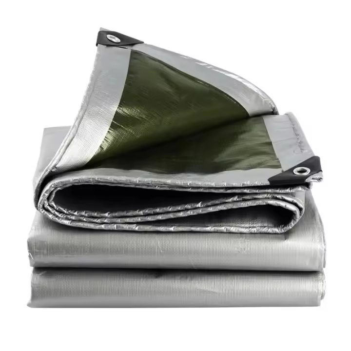 Lona protectora con ojales, Lona industrial 3x4m, 160g/mvaried PE, Impermeable, Resistente a desgarros, Rayos UV y mal tiempo, Lona multiusos para Madera, Coche, Barco, etc., negro - 1