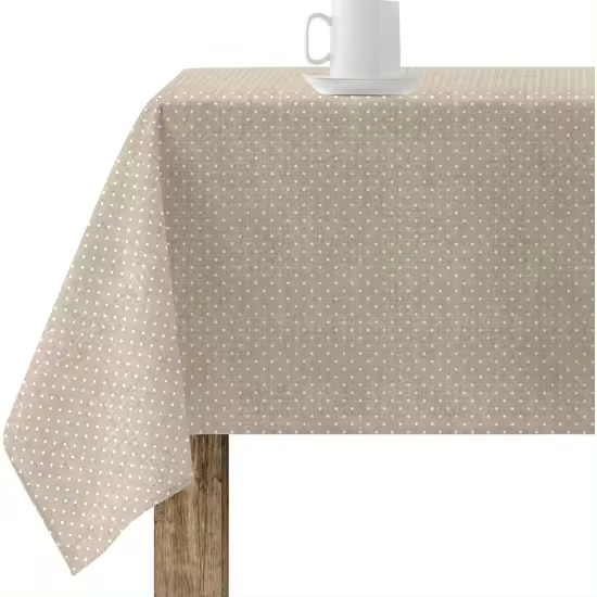 Muare Mantel Antimanchas Resinado Xl Plumeti Blanco 180 X 200 Cm 100% Algodón - 1