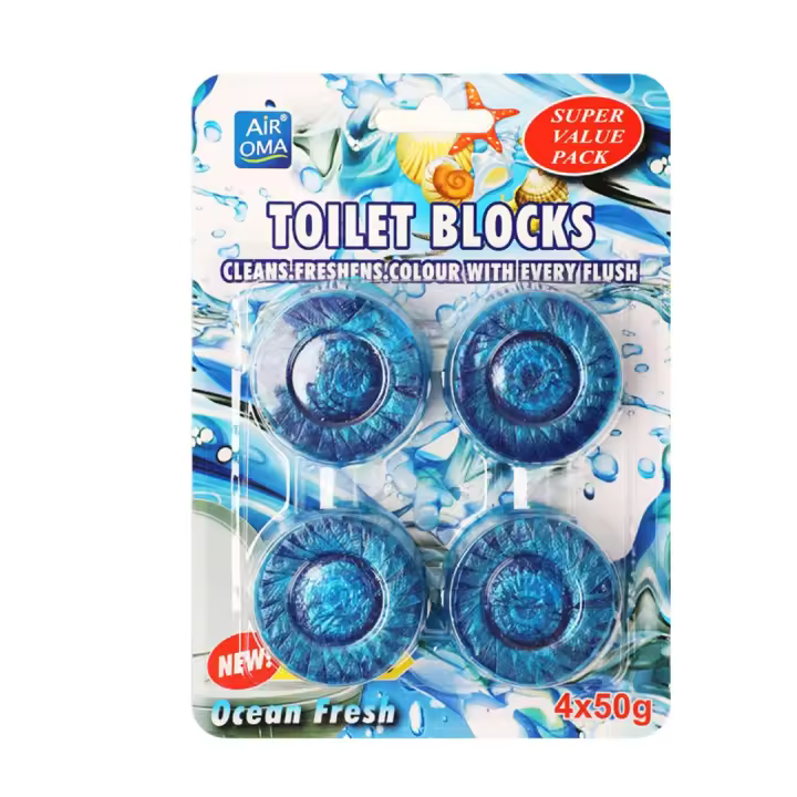 Pastillas limpiadoras para inodoro (Blue Toilet) - Ambientador y desinfectante para WC - Elimina olores y manchas - 1