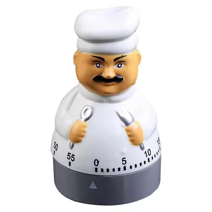Egg Timer Short-Term Alarm Clock, 60 Minutes Kitchen Timer Cooking Baking Mechanical Countdown Time - 1