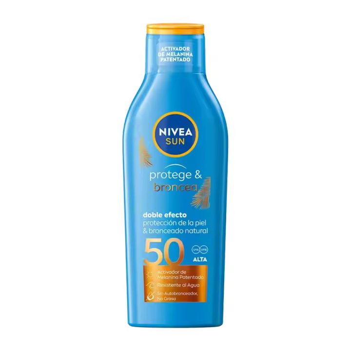 NIVEA Protege & Broncea Leche Solar Spf 50  200ML Leche activadora del bronceado【ROUA】 - 1