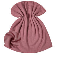 Manta de algodón de bambú INS6 capas, color celulosa de bambú, toalla de baño para bebé, manta teñida de algodón de bambú suave - details 5