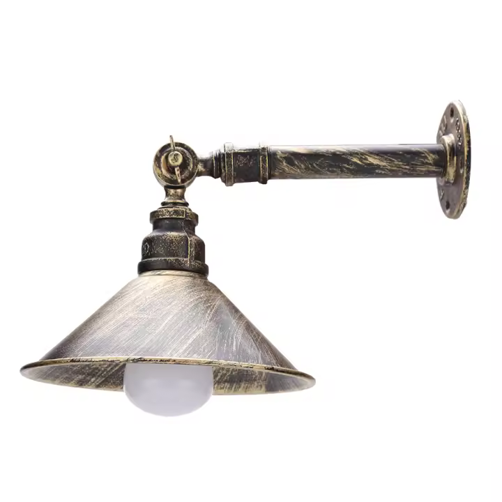 Lámpara de pared de estilo retro E27, accesorio de iluminación para cafetería, Bar, pasillo - 1