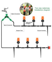 Sistema De Riego Para Jardín Kit De Riega Drip Con Tubo Automático Ajustable Instalación Sencilla Ahorro De Agua Herramientas De Jardinería - details 2