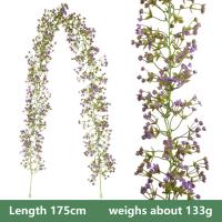 Guirnalda De Flores Artificiales Gypsophila 175cm Para Decoración De Boda Jardín Y Fiesta Adorno De Arco Y Hogar - details 8