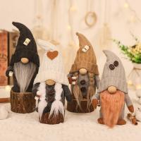 Muñeco De Terciopelo Sin Caras Gnomos Del Café Decoración Navideña Para Casa Muñeco De Knit Gnomos Del Café Ornamento De Feria Moderno Para Dormitorio Y Cocina - details 5