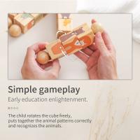 Juguete Educativo De Madera Para Bebés 1pc Campana De Mano Montessori Desarrolla La Habilidad Manual Juguete Clásico Educativo Para Niños Con Puzzle De Animal - details 12