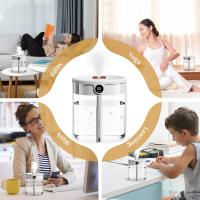Humididiador de Aire, humidificador de vapor frío de 2 L with Luz Nocturna, Automático, Humidificador difusor para el hogar, Boquillas Dobles (Blanco) - details 2