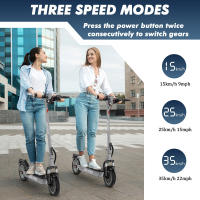 Patinete Eléctrico Plegable IENYRID 1, Motor 250W, Batería 36V 12.5Ah, Neumáticos 10 pulgadas, Velocidad Máxima 25 km/h, Autonomía 35 km, Freno Eléctrico Frontal + Freno Disco Trasero, Horquilla Suspensión Delantera, para Uso Urbano al Aire Libre - details 8