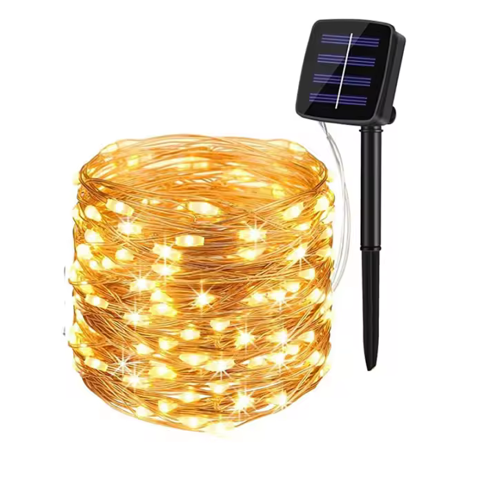 Luces De Cadena Solar LED Para Exterior 8 Modos Impermeables Guirnalda De Luces Para Árbol Patio Jardín Fiesta De Boda Decoración De Calle - 1