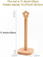 Organizador de Rollos de cocina de Madera Independiente, Gift de inauguración de la casa para amigos - details 1