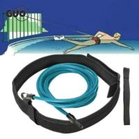 Tubos De Látex Para Entrenamiento De Natación Con Correa Elástica Ajustable Y Cuerda De Seguridad Para Ejercitador De Piscina - details 1