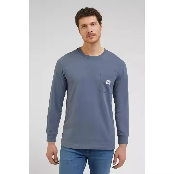Lee Workwear Camiseta Hombre Manga Larga Pocket Gris - 1