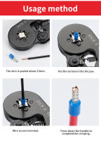 Herramienta De Crimpado De Terminales Tubulares Alicate De Ferrules HSC8 6-4 0.25-10mm² 23-7AWG Conjunto De Pinzas Para Eléctricos - details 5