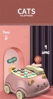 Juguete Educativo Interactivo Para Bebés 3-en-1 Teléfono Musical Con Luces Y Cuento De Gato Regalo De Educación Temprana Montessori Para Niños Y Niñas - details 1
