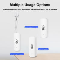 Sensor De Temperatura Y Humedad WiFi Tuya Blanco Para Casa Inteligente Batería Poderada Monitoreo Por APP Alexa Google - details 8