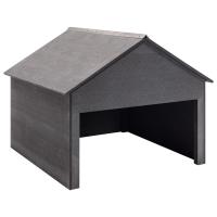 vidaXL Cobertizo para cortacésped WPC gris 80x80x70 cm - details 0
