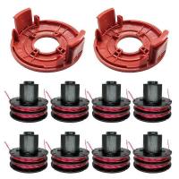 Compatible Para AL-KO GTE 350 / GTE 450 / GTE 550 Cortacésped 8 Carrete de Línea con 2 Caps, 112966 - details 0
