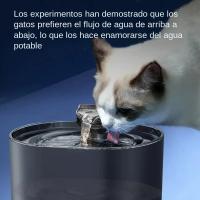 Fuente De Agua Para Gatos Con Filtro Y Bomba Eléctrica USB Silenciosa Dispensador De Agua Para Mascotas Auto Recirculante Forma De Oreja De Gato - details 1