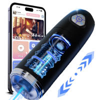 Masturbador Para Hombres Con Control Remoto Potente Rotación Telescópica Y Bomba Eléctrica Juguete Oral De Visualización Para Masculinidad - details 10