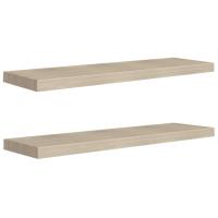 vidaXL Estante flotante de pared 2 uds MDF 90x23,5x3,8cm Blanco brillante, negro brillante, gris brillante Mueble Almacenaje Estantería para Oficina, Estudio, Dormitorio Estantería/Librería/ mueble de Almacenamiento - details 8