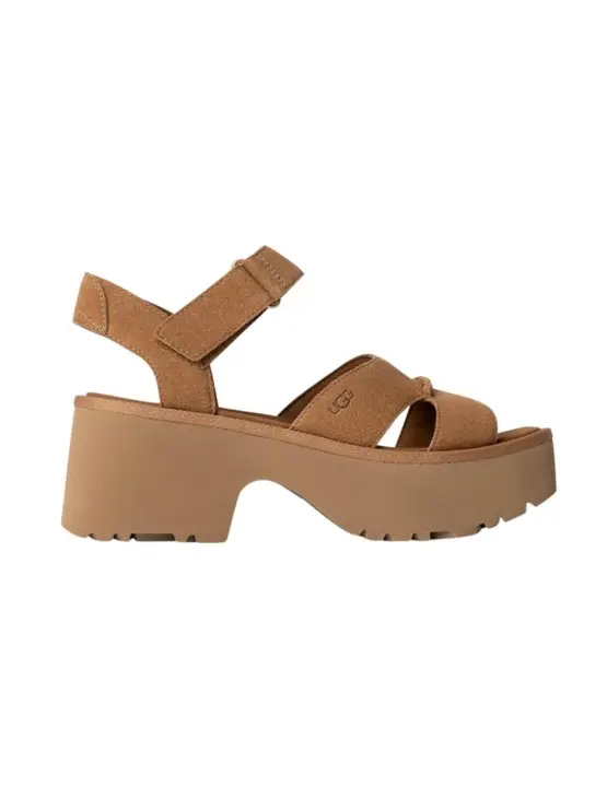 Sandalias UGG New Heights Ankle Strap Mujer Marrón - 1