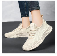 Zapatillas De Deporte Para Mujer Ligero Y Cómodo Con Cordones Transpirables Antideslizantes Para Gimnasio Trabajo Y Ropa Casual Zapatillas De Malla - details 17