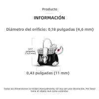 Encantadores Colgantes De Animales De Plata Para Mujer Joyería De Pulsera Y Collar Con Encantos De Pingüino Y Aguacate Pulsera De Bangle - details 104