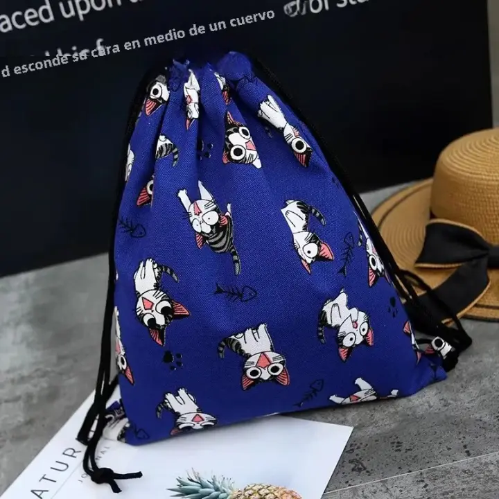 Mochila informal para hombre y mujer, bolso de hombro con cordón, multifuncional, baloncesto, novedad - 1
