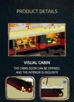 Bloques De Construcción Titanic 1881PCS Barco Crucero Gigante Con Luz Modelos Creativos Regalos Para Decoración De Escritorio Ideal Para Adultos Y Niños Mayores De 6 Años - details 4
