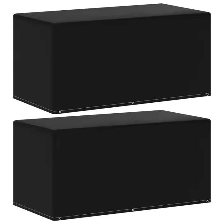 vidaXL Funda para muebles de jardín 2 uds en dimensiones 160x80x75 cm/260x260x90 cm/225x143x90 cm y más | almacenamiento funcional diseño moderno para baño dormitorio sala - 1