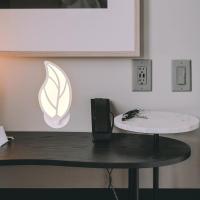 1 lámpara de pared LED moderna con forma de hoja, lámpara de pared con forma de hoja, lámpara de noche para dormitorio, lámpara de pared decorativa vintage de hierro forjado pintado, lámpara de pared blanca para interiores. - details 2