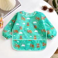 Bib De Bebé Suave Impermeable Con Mangas Largas Ajustable Para Comer Pintura Niño Y Niña Delantal De Mano Para Niños De 0 a 36 Meses - details 2