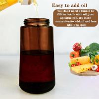 Botella De Espuma Para Cocinar 470ml 2 En 1 Dispensador De Aceite Para Air Fryer BBQ Con Etiquetas De Decoración Eco-amigable Herramienta De Condimentos Para Cocina - details 8