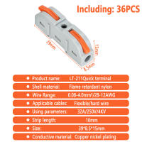 Conector De Cable LT-211 Para Conexión Rápida 28-12 AWG(0.08-4mm²) 32A 250V Terminal Aislada Compacta Para Soldadura - details 3
