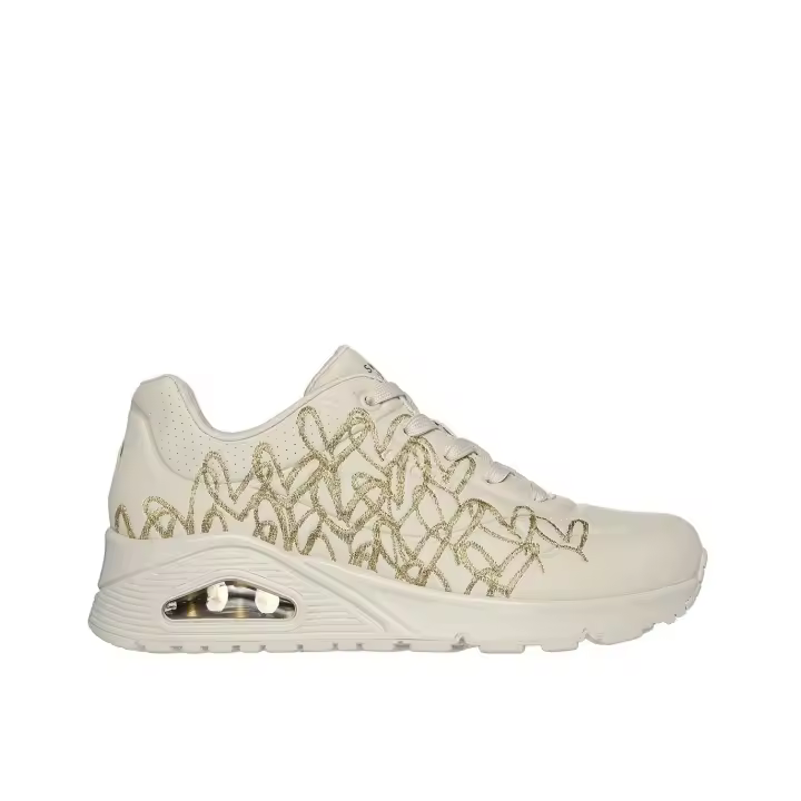 SKECHERS DE CORAZONES x JGoldcrown BLANCO: Uno - Golden Heart 177975 - 1